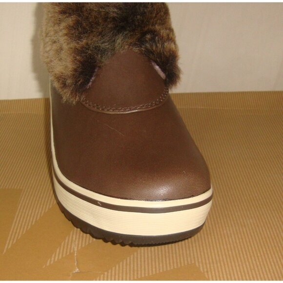 UGG Australia LILYAN Brown Waterproof Leather Sheepskin Boots Size US 6 NIB - Picture 4 of 9